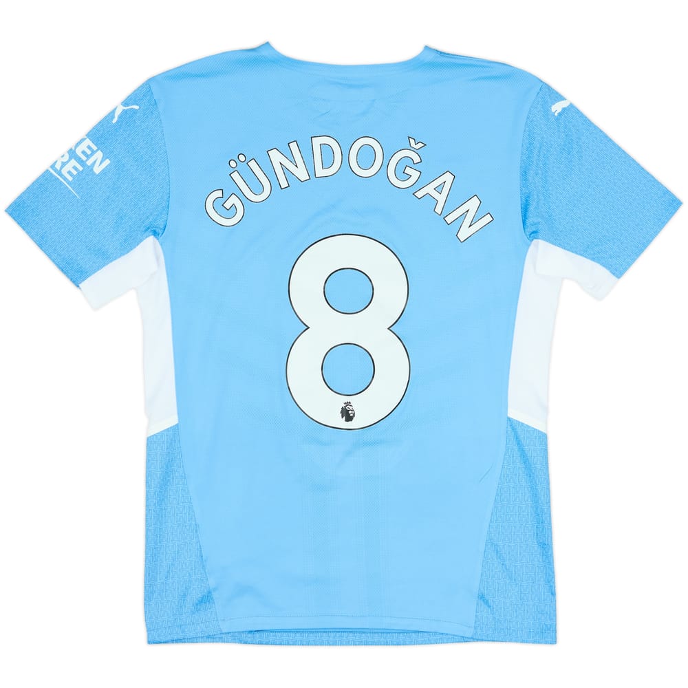 2021-22 Manchester City Authentic Home Shirt Gundogan #8 - 6/10 - (M)