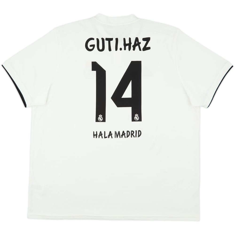 2018-19 Real Madrid Home Shirt Guti.Haz #14 - 6/10 - (XXL)