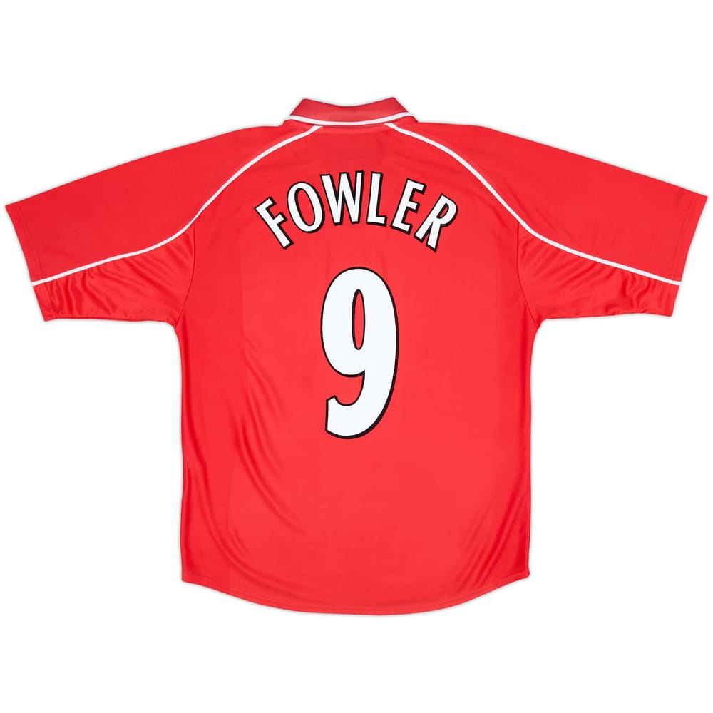 2000-02 Liverpool Home Shirt Fowler #9 - 6/10 - (M)