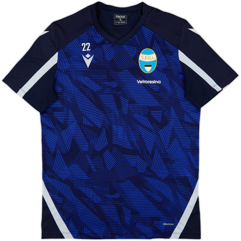2021-22 SPAL Macron Player Issue Training Shirt #22 - 6/10 - (XL)