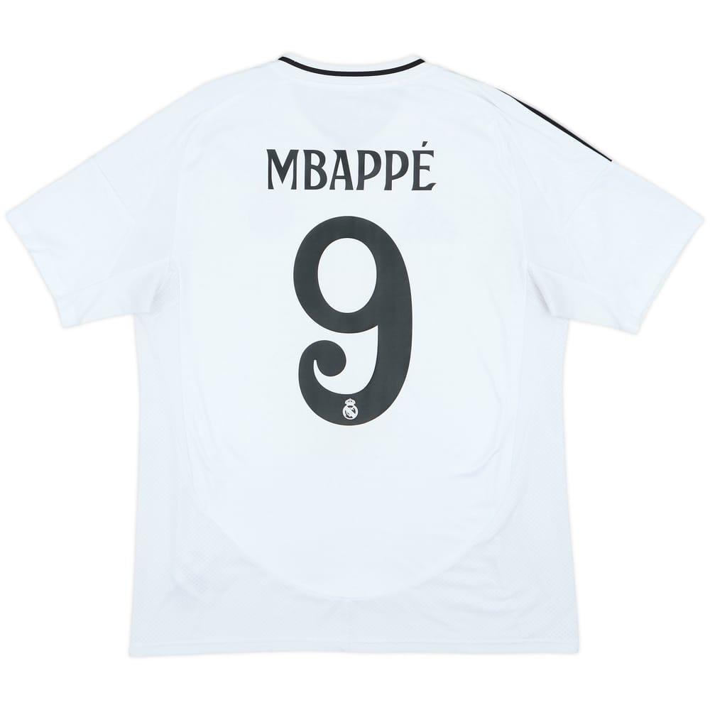 2024-25 Real Madrid Home Shirt Mbappe #9 - 9/10 - (L)