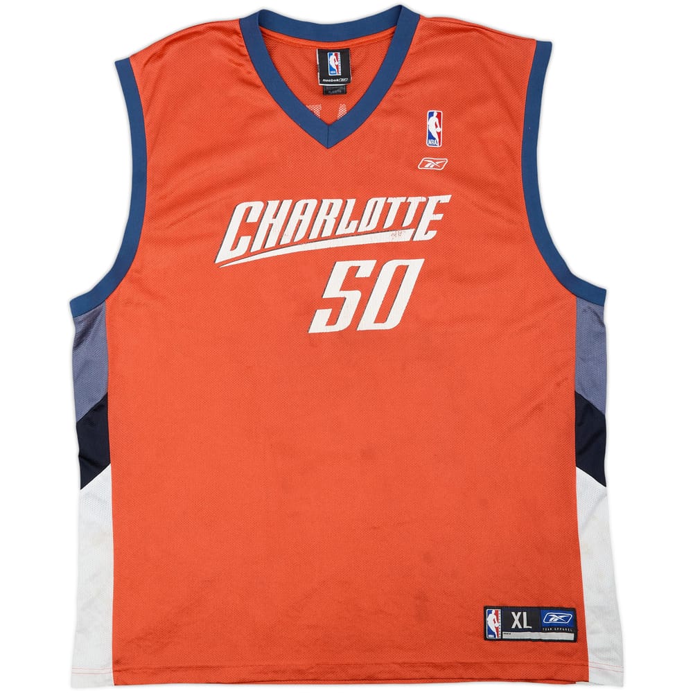 2004-06 Charlotte Bobcats Okafor #50 Reebok Away Jersey - 5/10 - (XL)