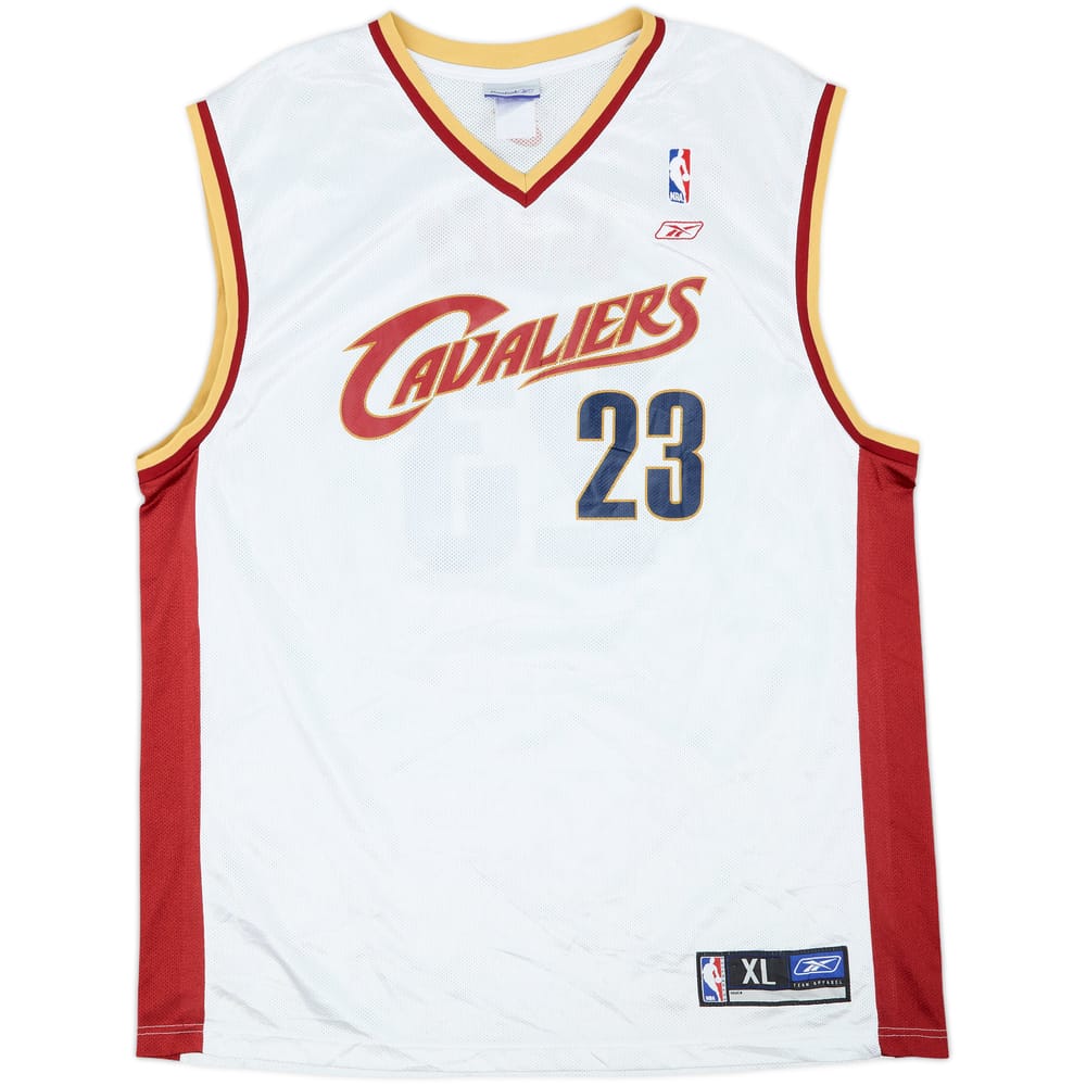 2003-06 Cleveland Cavaliers James #23 Reebok Home Jersey - 9/10 - (XL)