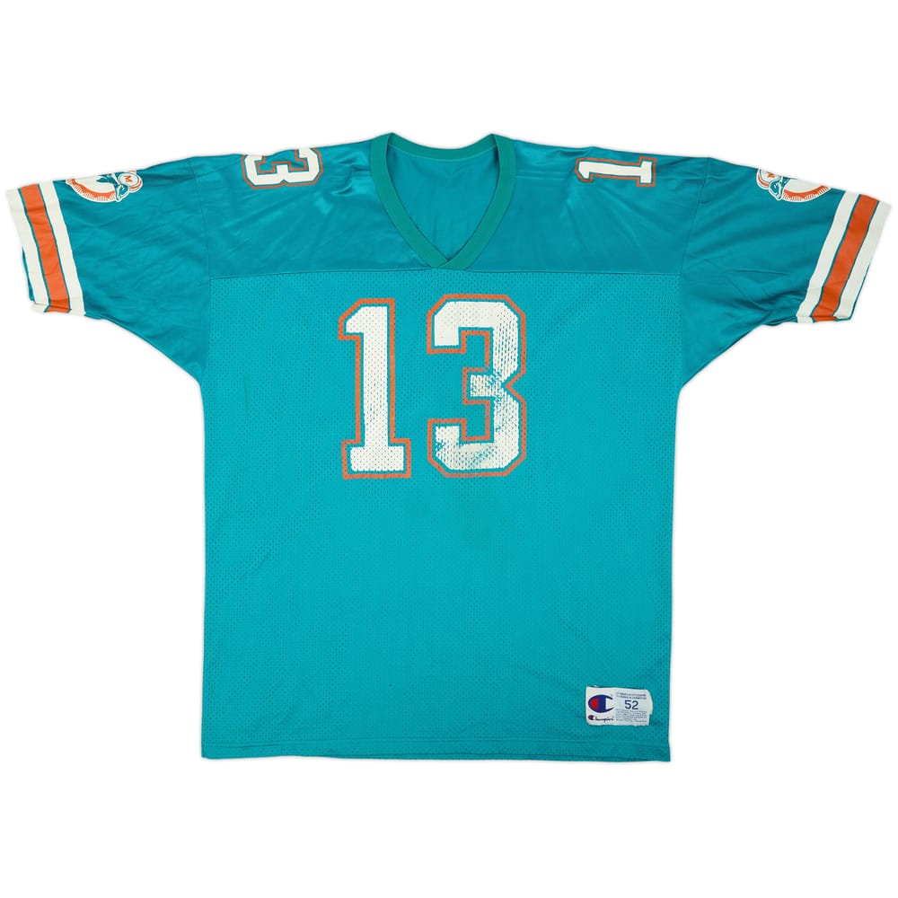 1990-96 Miami Dolphins Marino #13 Champion Home Jersey - 3/10 - (XXL)