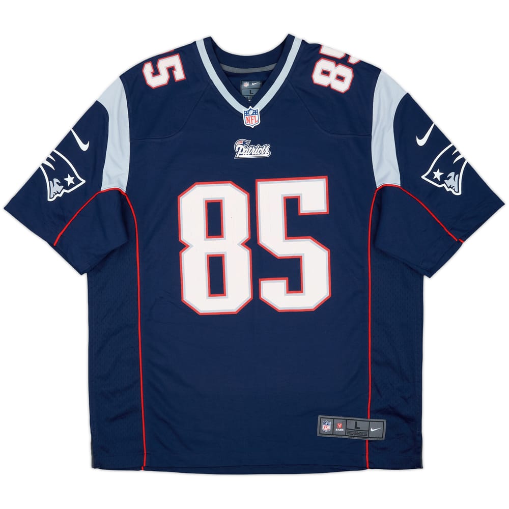 2013-14 New England Patriots Thompkins #85 Nike Game Home Jersey - 5/10 - (L)