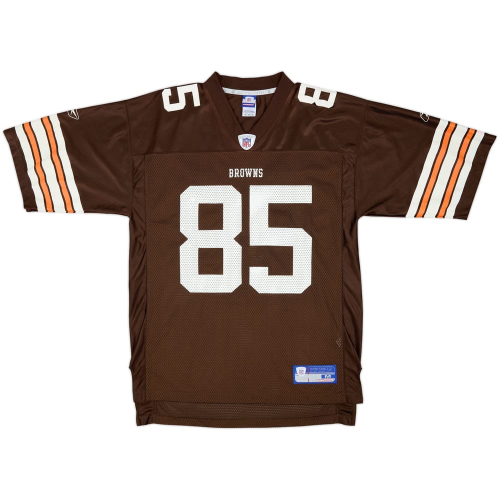 2003 Cleveland Browns Johnson #85 Reebok On Field Home Jersey - 9/10 - (M)