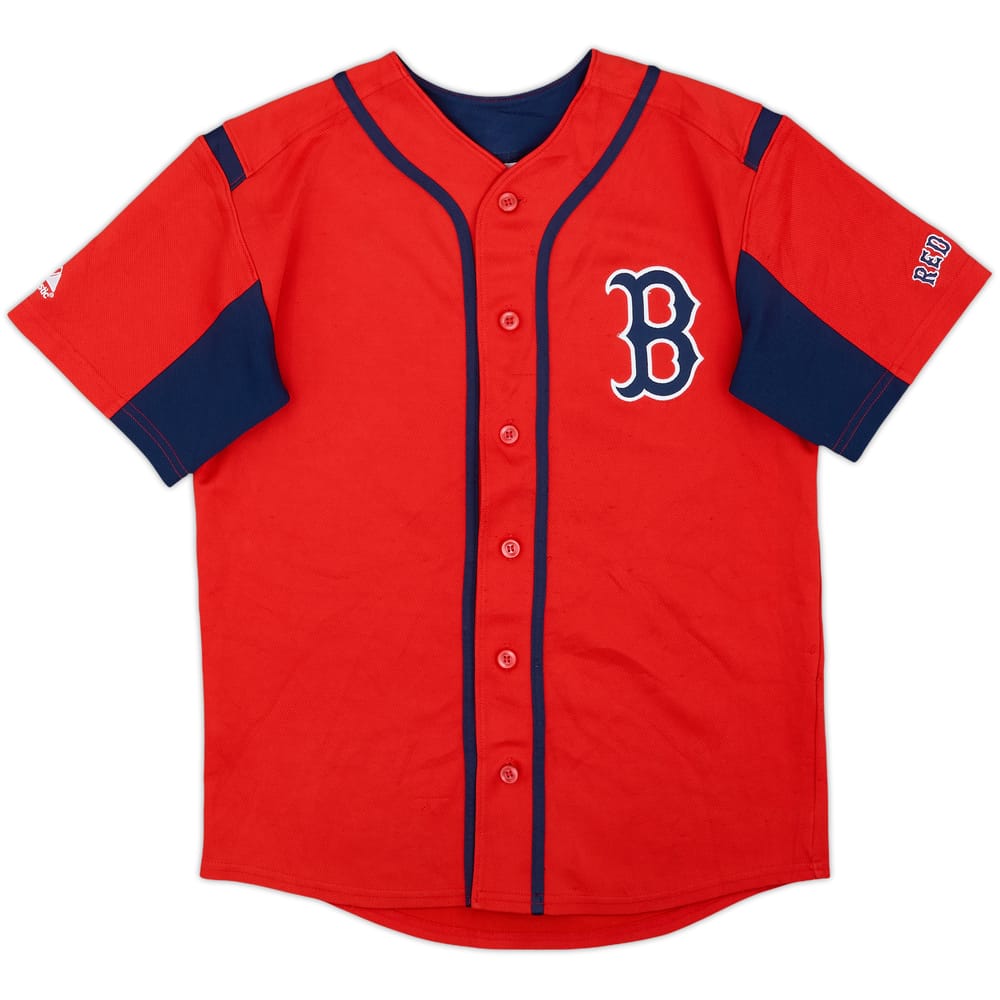2010 Boston Red Sox Pedroia #15 Majestic Jersey - 7/10 - (13-14 Years)
