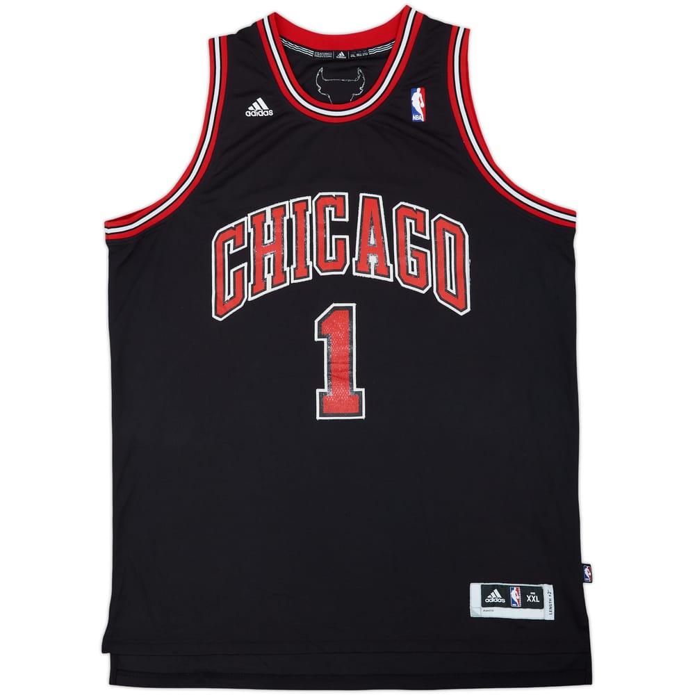2010-14 Chicago Bulls Rose #1 adidas Swingman Alternate Jersey - 3/10 - (XXL)