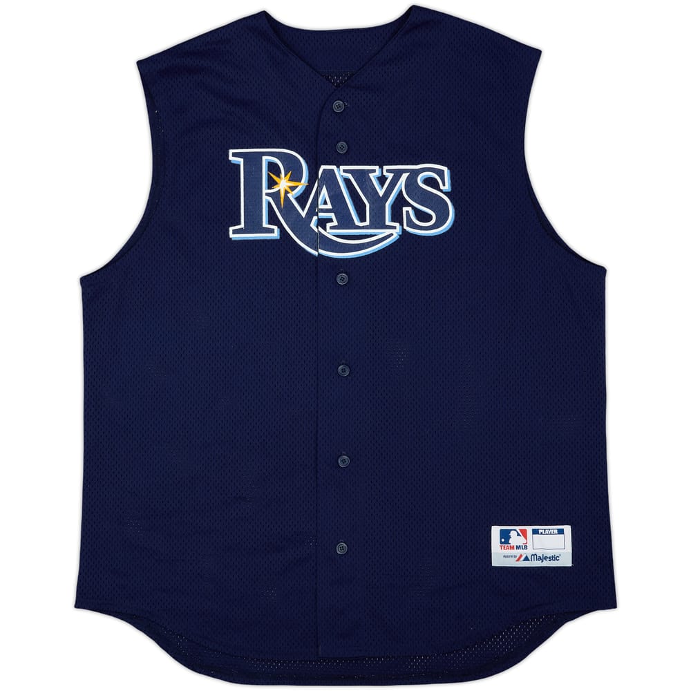 2010s Tampa Bay Rays #16 Majestic Sleeveless Training Jersey - 7/10 - (XL)