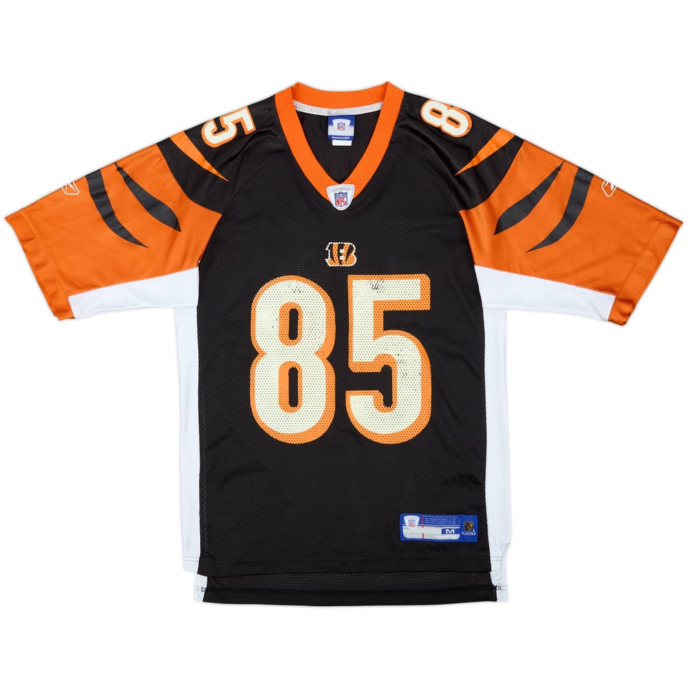 2005-06 Cincinnati Bengals C.Johnson #85 Reebok On Field Home Jersey - 6/10 - (M)