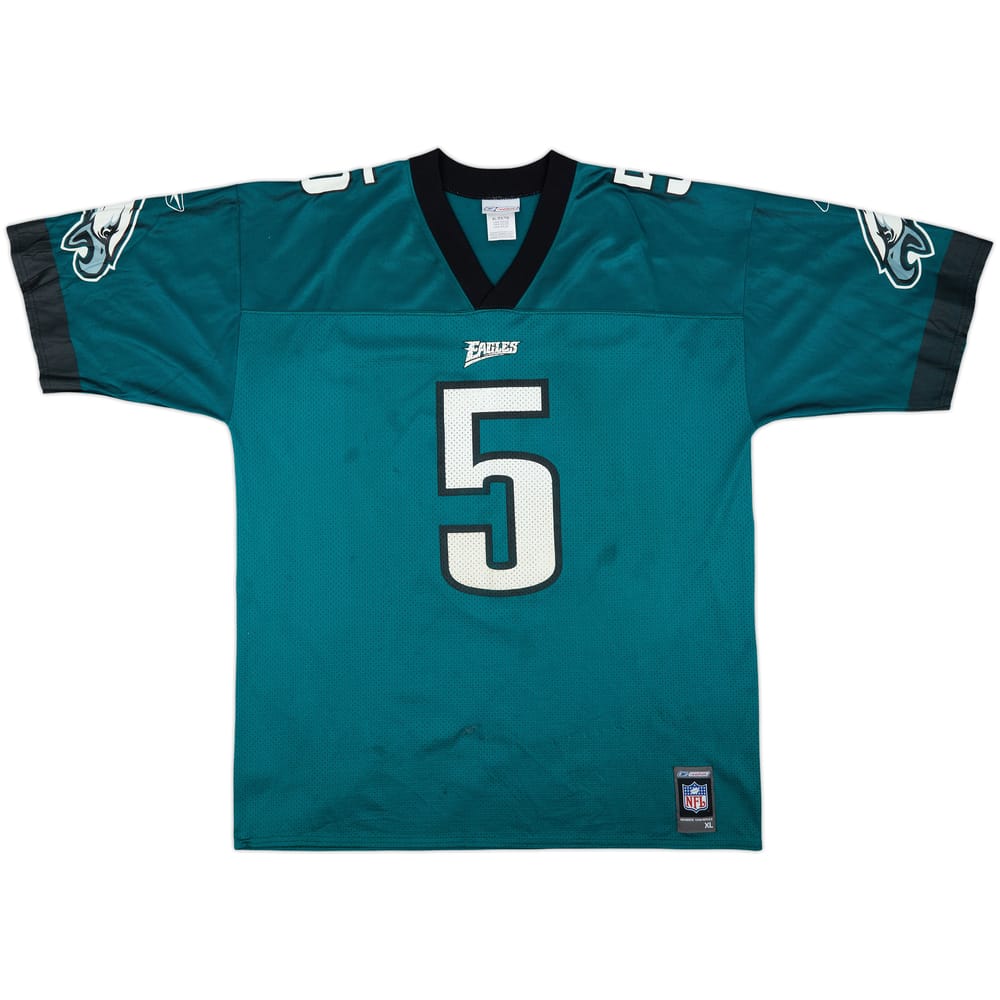 2001 Philadelphia Eagles McNabb #5 Reebok Home Jersey - 6/10 - (XL)