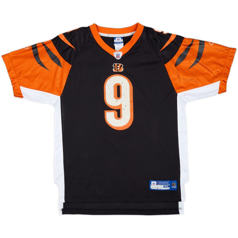 2005-06 Cincinnati Bengals Palmer #9 Reebok On Field Home Jersey - 7/10 - (15-16 Years)