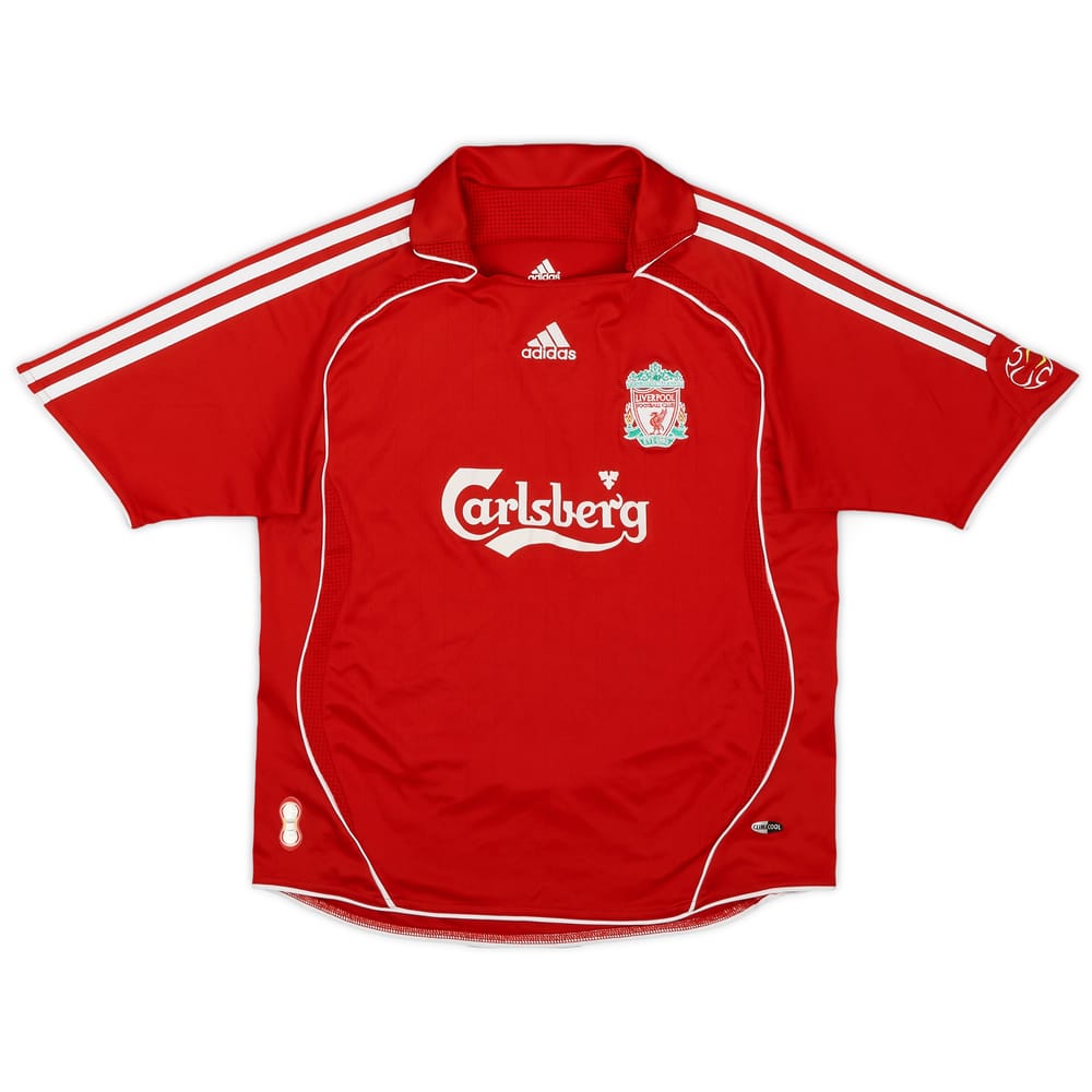 2006-08 Liverpool Home Shirt - 8/10 - (M.Boys)