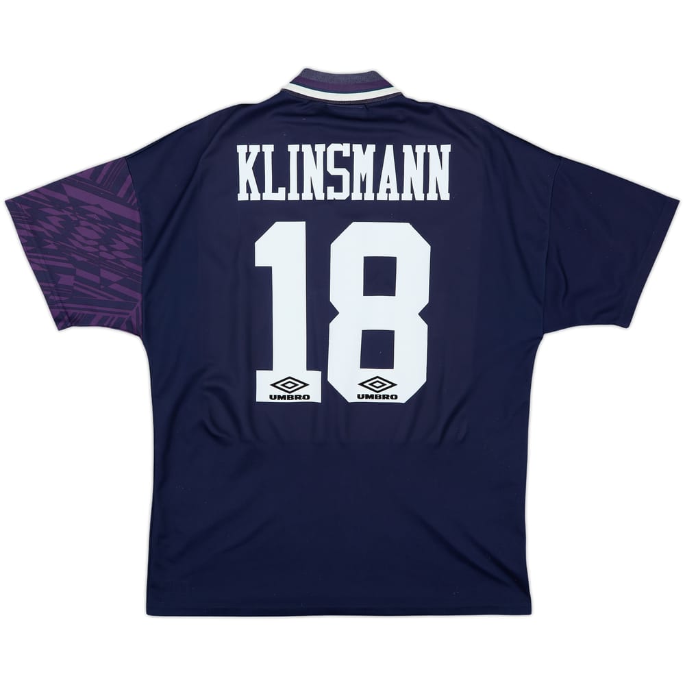 1994-95 Tottenham Away Shirt Klinsmann #18 - 6/10 - (L)
