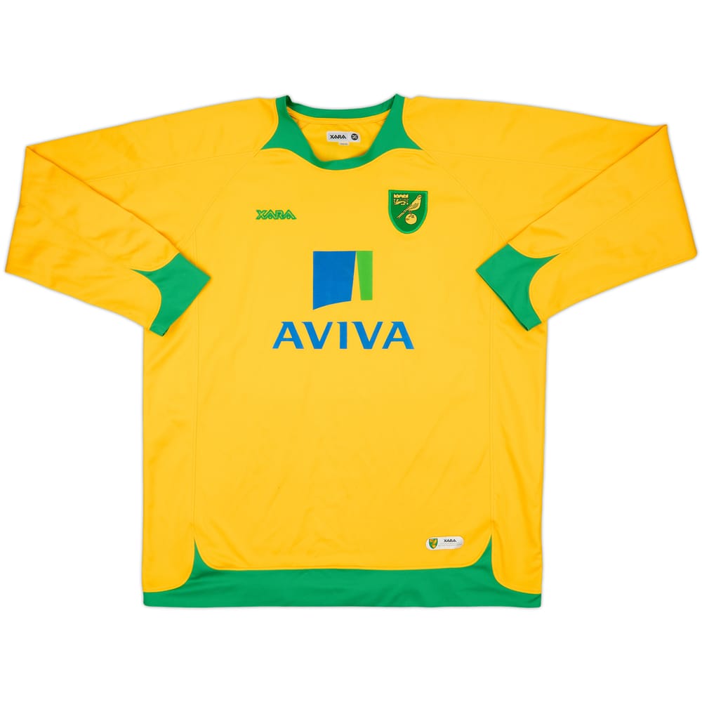 2008-10 Norwich Home L/S Shirt - 7/10 - (XL)
