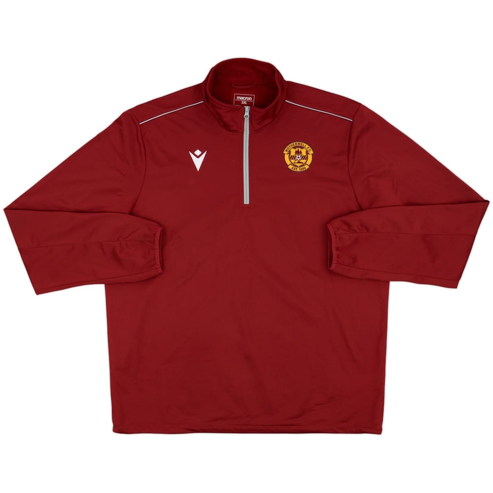 2020-21 Motherwell Macron 1/4 Zip Training Top - 8/10 - (3XL)