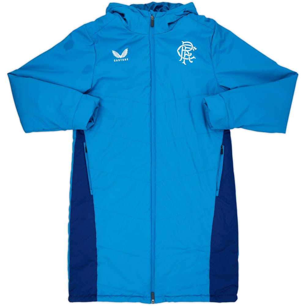 2020-21 Rangers Castore Padded Bench Coat - 9/10 - (M)