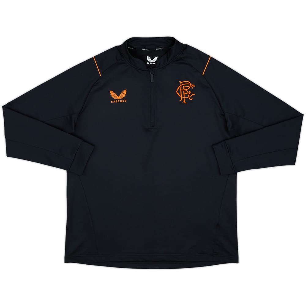 2022-23 Rangers Castore 1/4 Zip Training Top - 10/10 - (L)