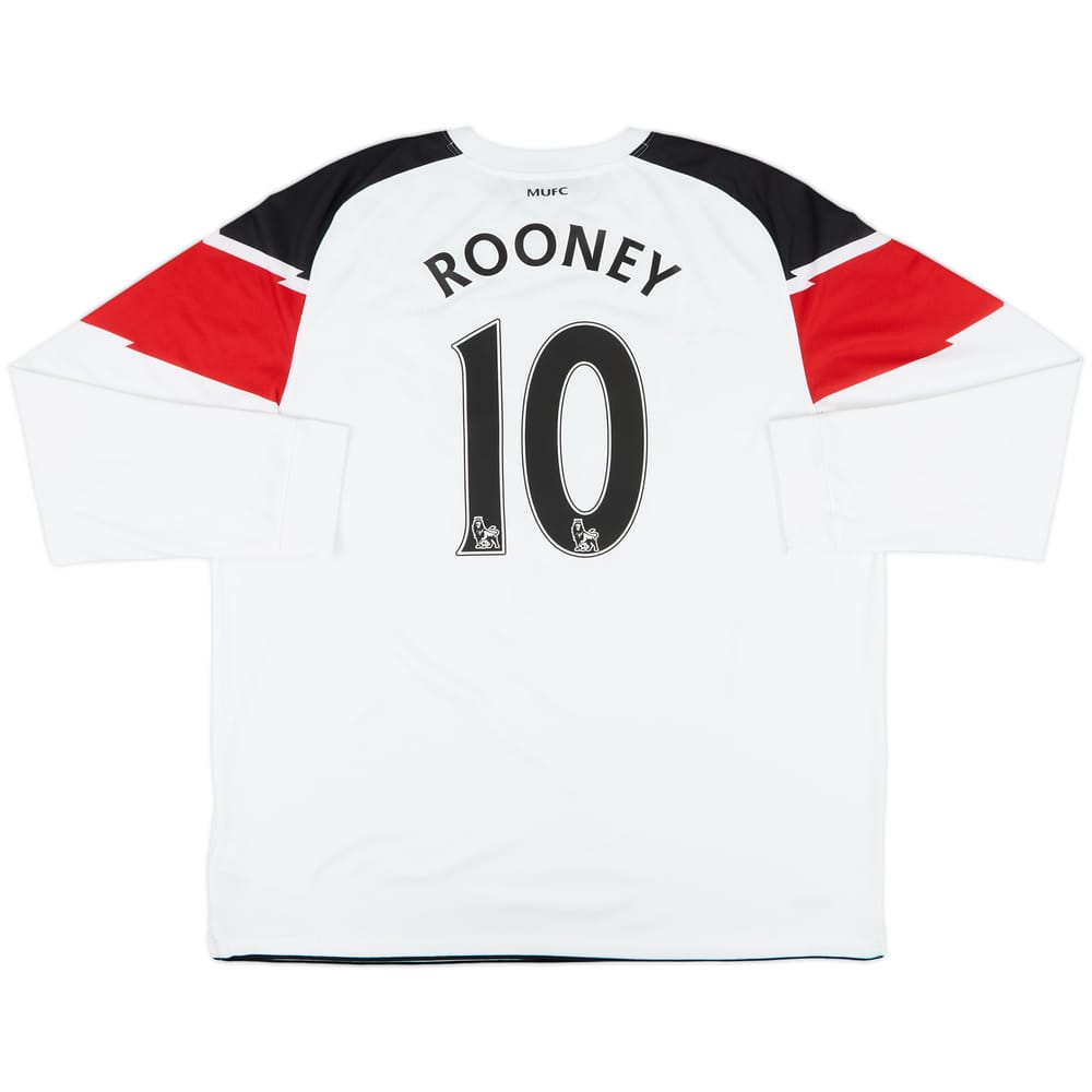 2010-12 Manchester United Away L/S Shirt Rooney #10 - 8/10 - (XXL)