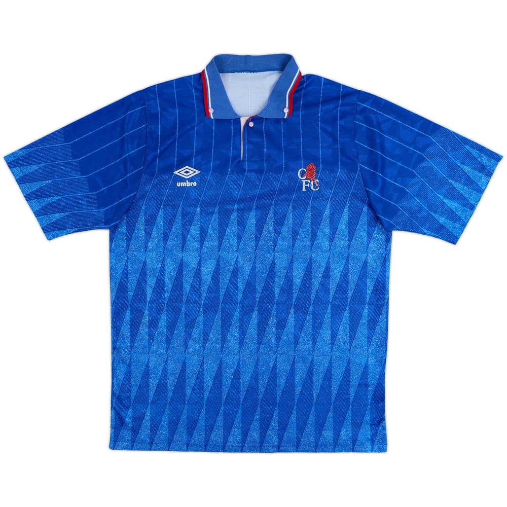 1989-91 Chelsea Home Shirt - 8/10 - (L)