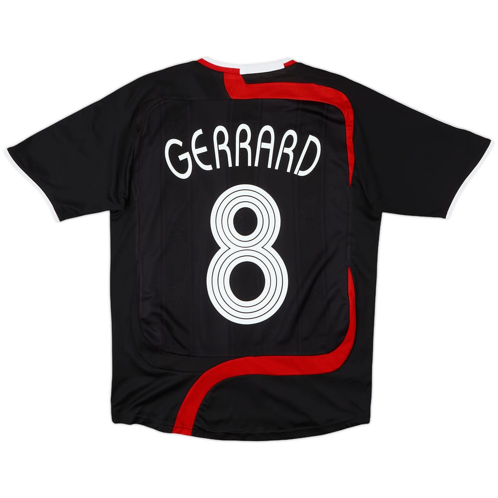 2007-08 Liverpool Third Shirt Gerrard #8 - 6/10 - (L.Boys)