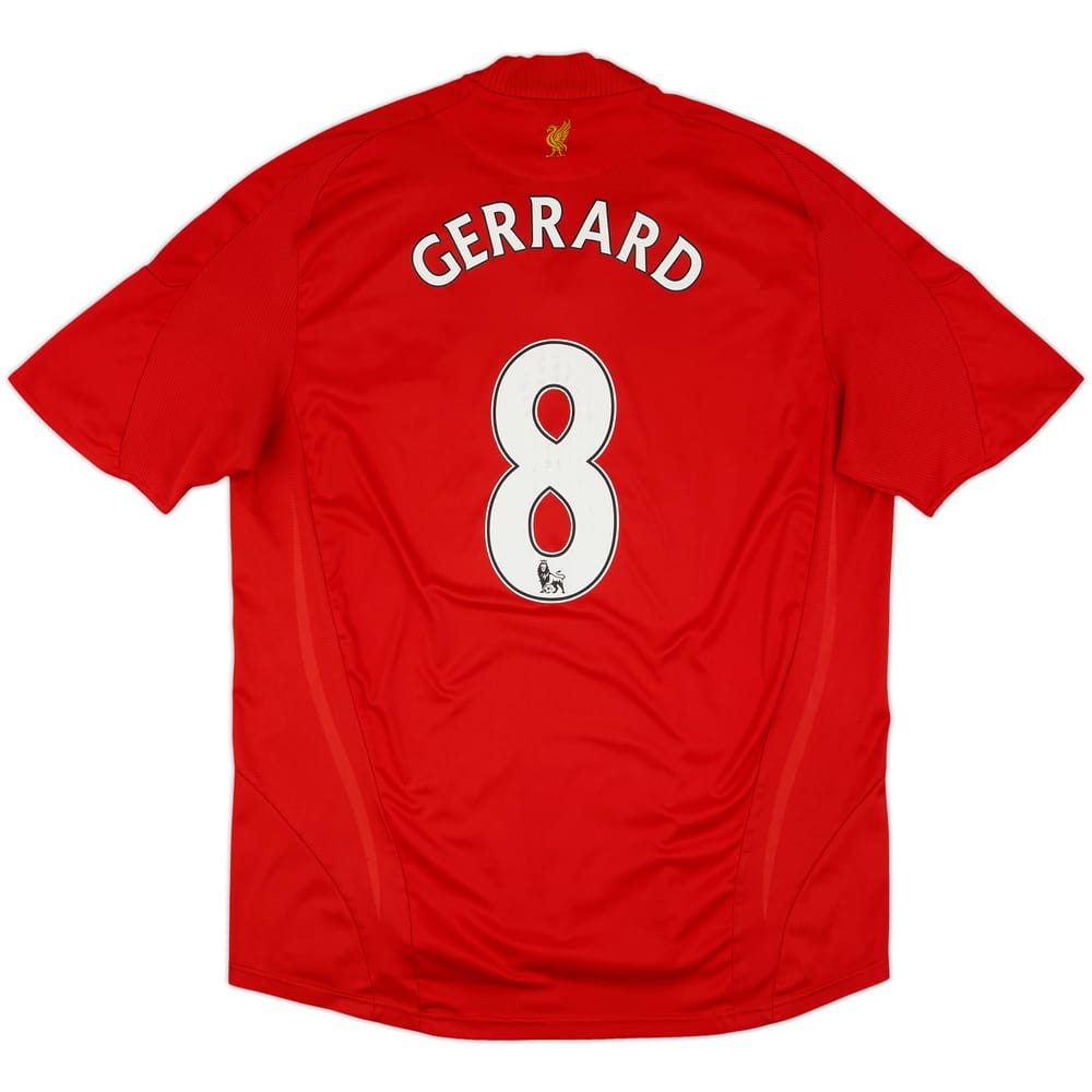 2008-10 Liverpool Home Shirt Gerrard #8 - 6/10 - (XL)