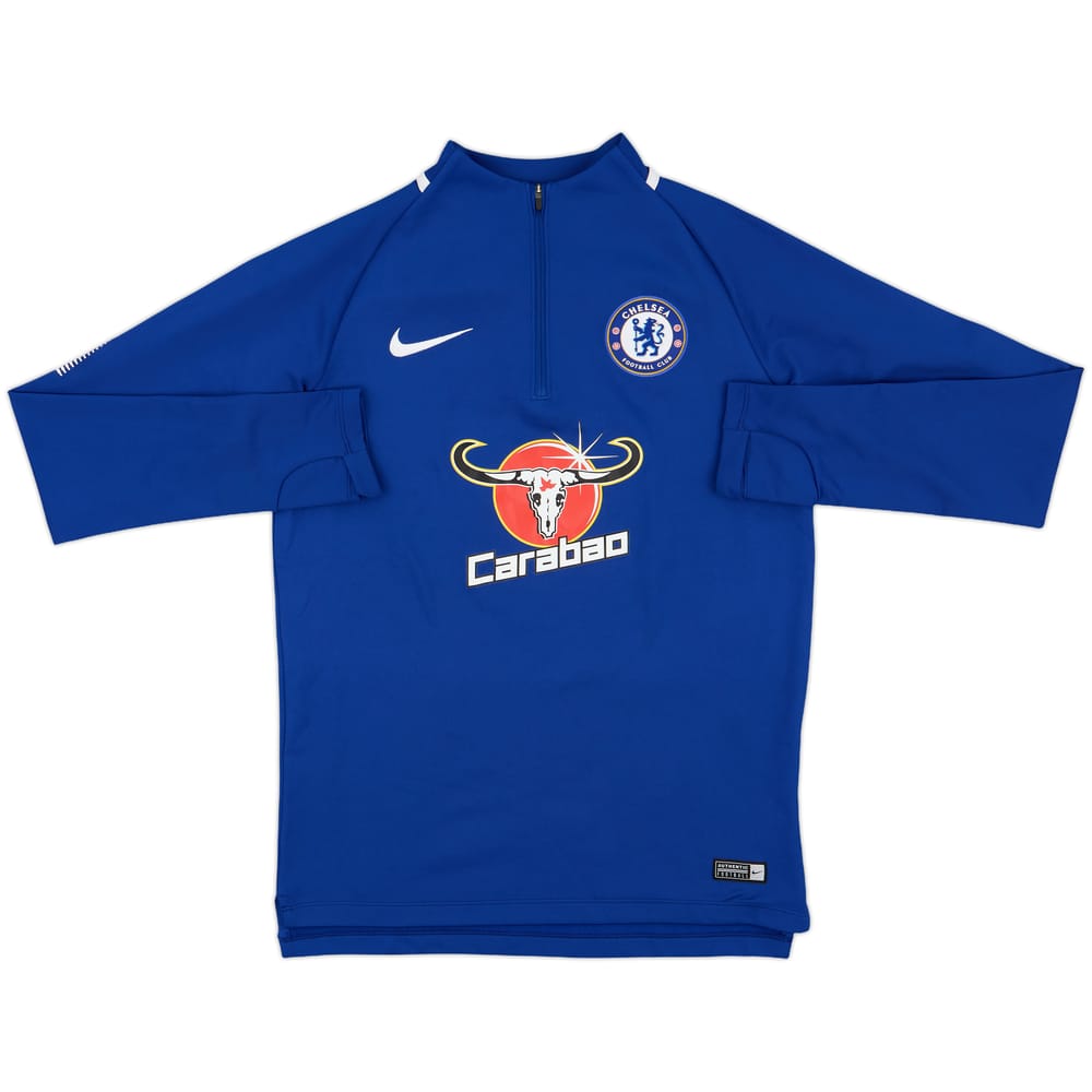 2017-18 Chelsea Nike 1/4 Zip Training Top - 8/10 - (S)