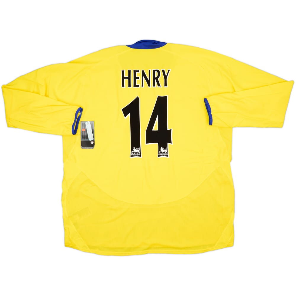 2003-05 Arsenal Away L/S Shirt Henry #14 (3XL)