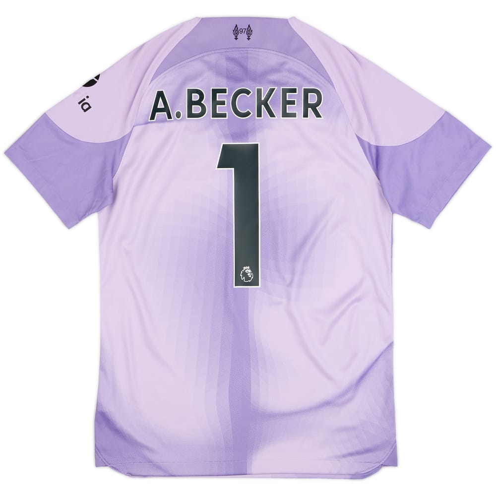 2022-23 Liverpool GK S/S Shirt A.Becker #1 - 8/10 - (S)