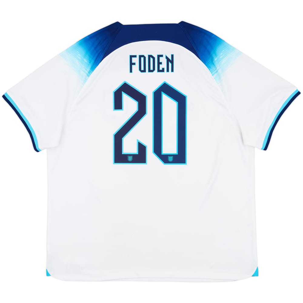 2022-23 England Home Shirt Foden #20 - 8/10 - (XXL)