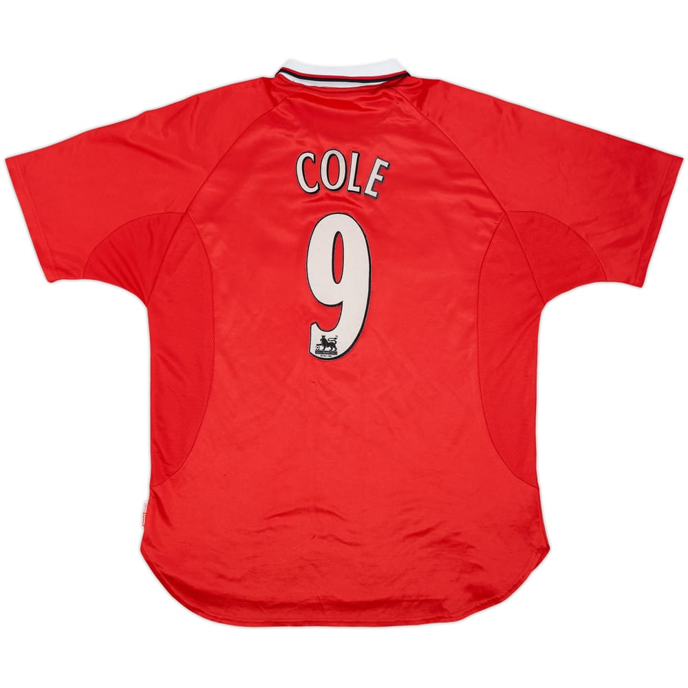 1997-00 Manchester United CL Shirt Cole #9 - 8/10 - (XL)