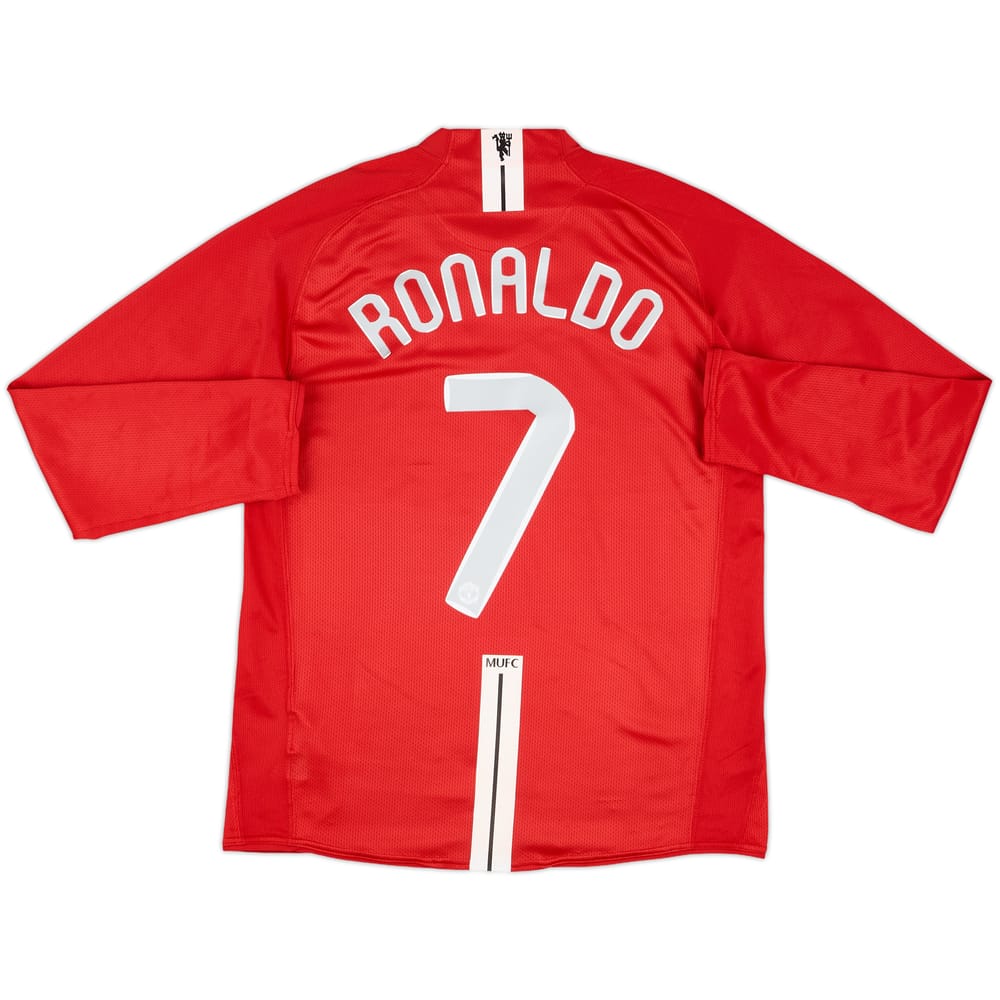 2007-09 Manchester United Home L/S Shirt Ronaldo #7 - 7/10 - (M)