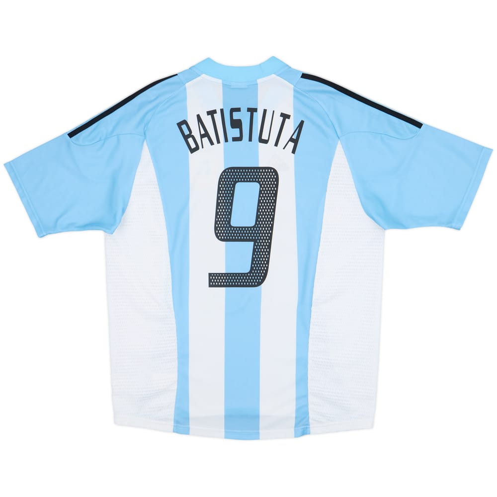 2002-04 Argentina Home Shirt Batistuta #9 - 9/10 - (L)