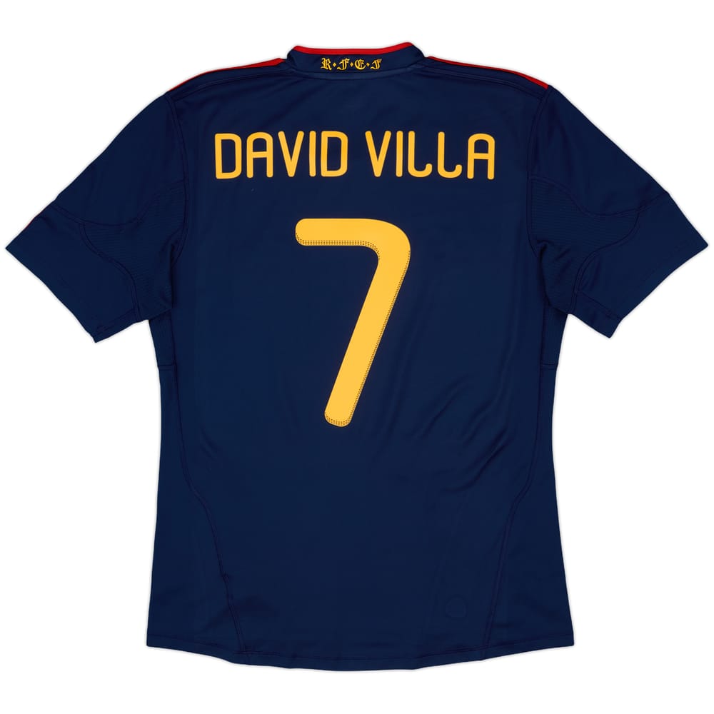 2010-11 Spain 'vs Netherlands' Away Shirt David Villa #7 - 7/10 - (M)