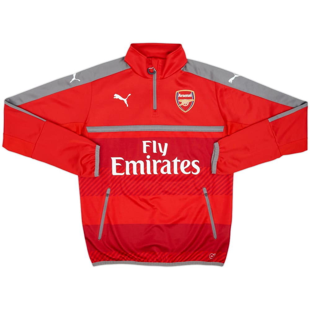 2016-17 Arsenal Puma 1/4 Zip Sweat Top - 9/10 - (M)