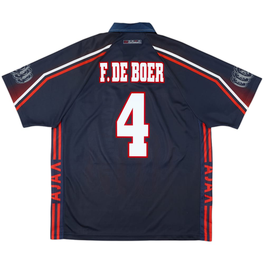 1997-98 Ajax Away Shirt F.De Boer #4 - 9/10 - (XL)