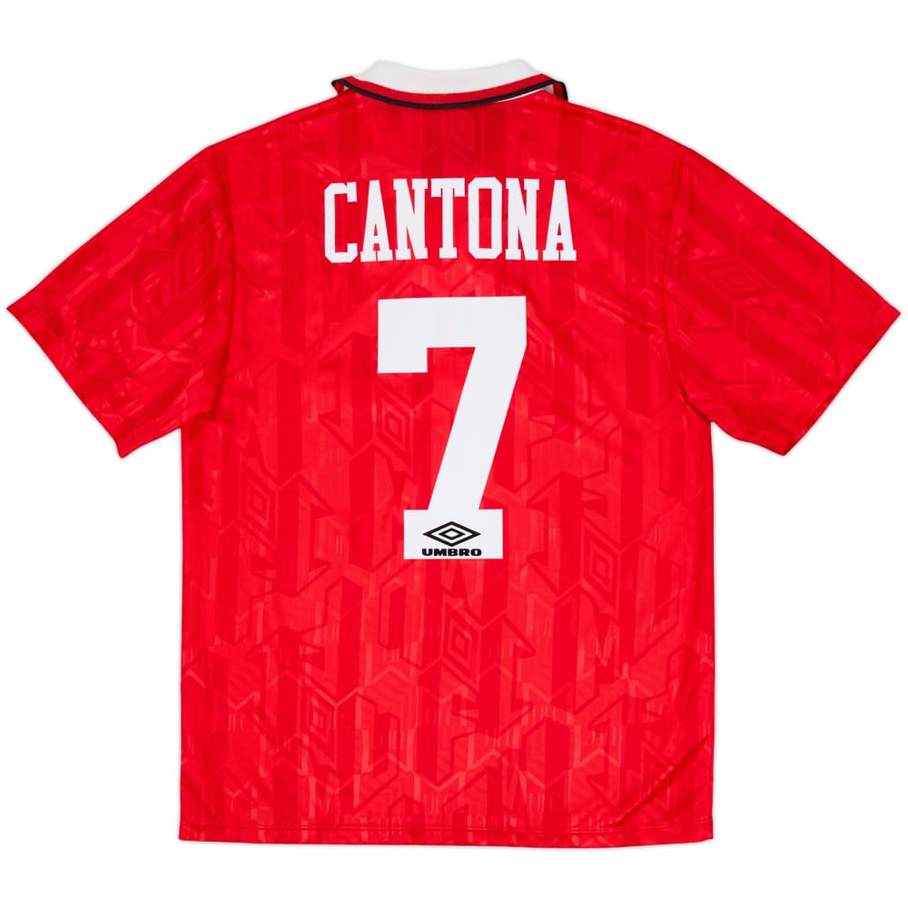 1992-94 Manchester United Home Shirt Cantona #7 - 9/10 - (M)