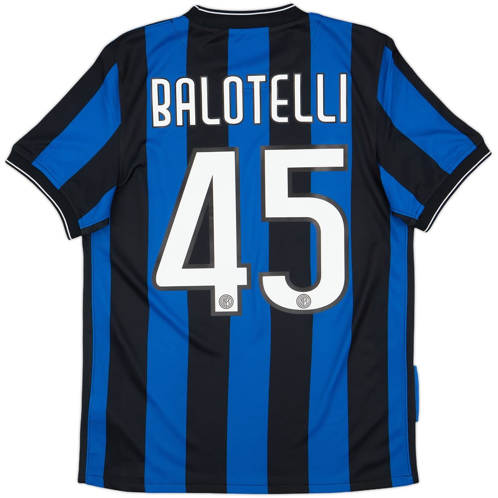 2009-10 Inter Milan Home Shirt Balotelli #45 - 10/10 - (S)
