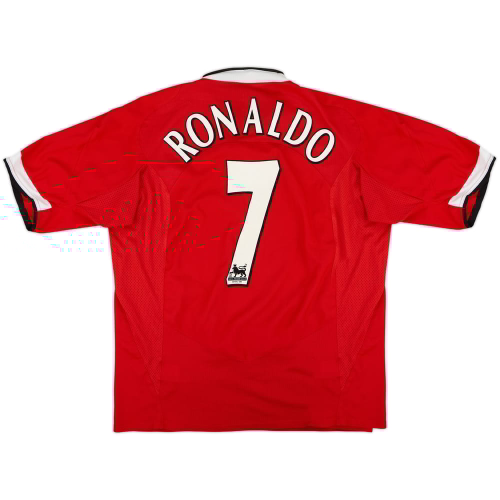 2004-06 Manchester United Home Shirt Ronaldo #7 - 8/10 - (L)