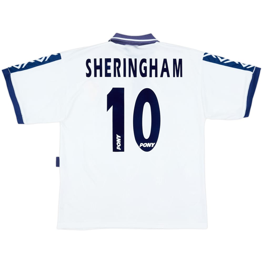 1995-97 Tottenham Home Shirt Sheringham #10 - 7/10 - (L)