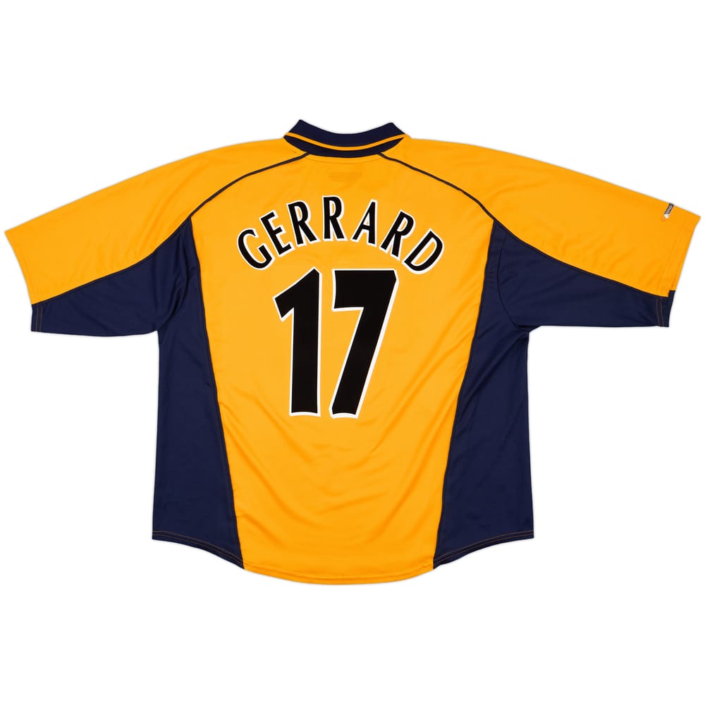2000-02 Liverpool Away Shirt Gerrard #17 - 8/10 - (XXL)