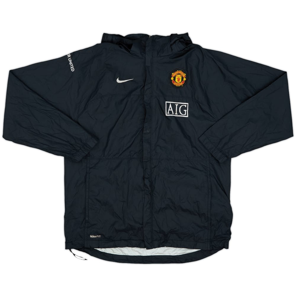 2006-07 Manchester United Nike Hooded Rain Jacket - 8/10 - (XL.Boys)