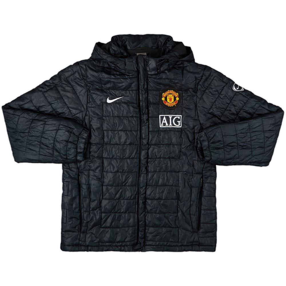 2009-10 Manchester United Nike Padded Bench Coat - 8/10 - (M)