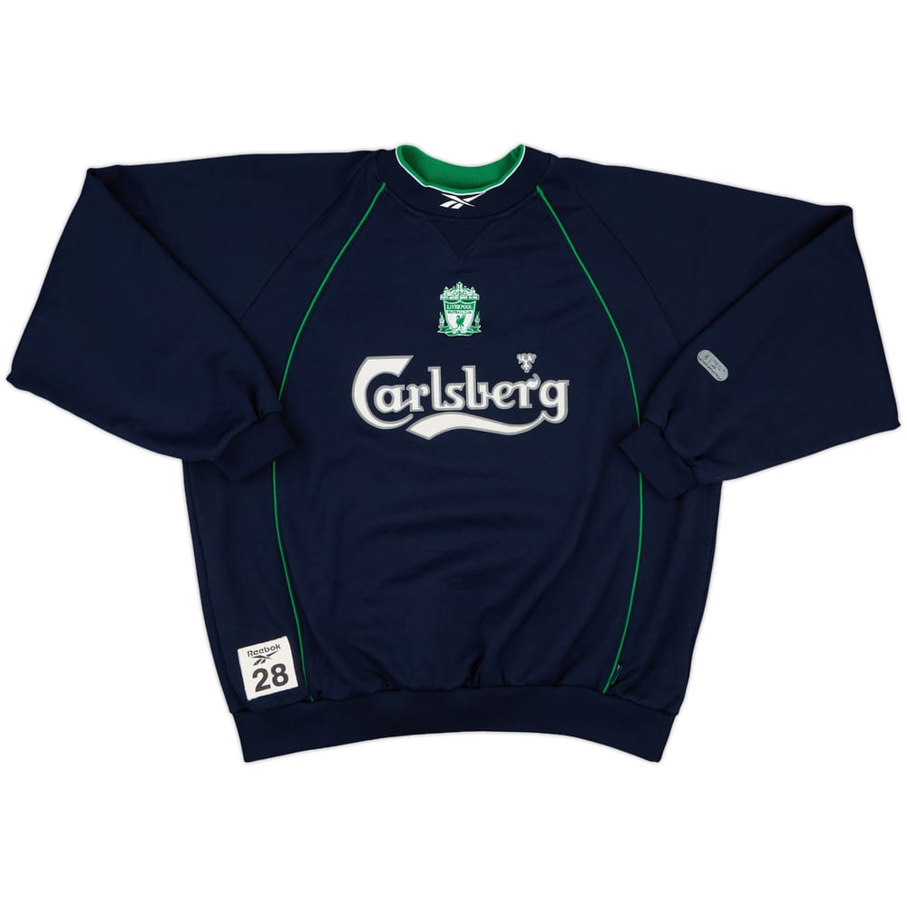 1999-00 Liverpool Player Issue Reebok Sweat Top #28 (Gerrard)