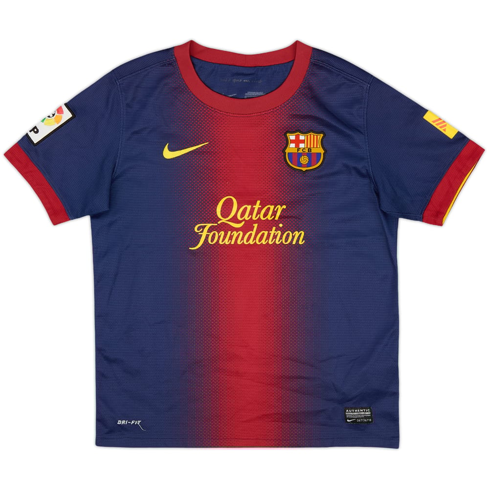 2012-13 Barcelona Home Shirt - 7/10 - (M.Boys)