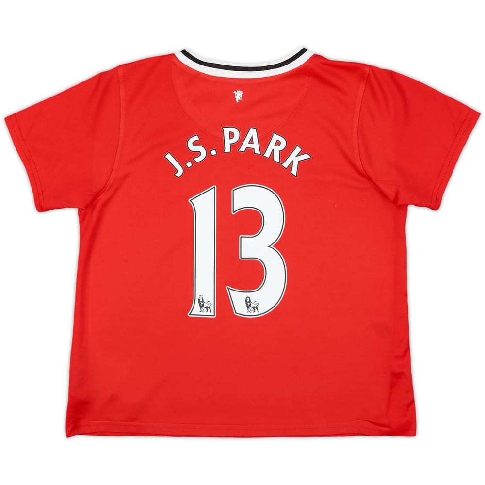 2011-12 Manchester United Home Shirt J.S.Park #13 - 6/10 - (7-8 Years)