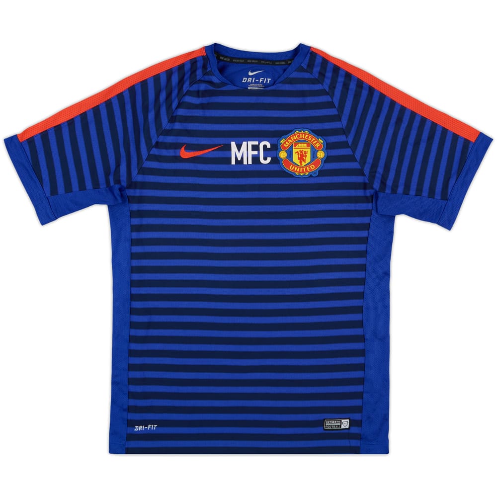 2014-15 Manchester United Nike Staff Issue Training Shirt MFC - 8/10 - (M)