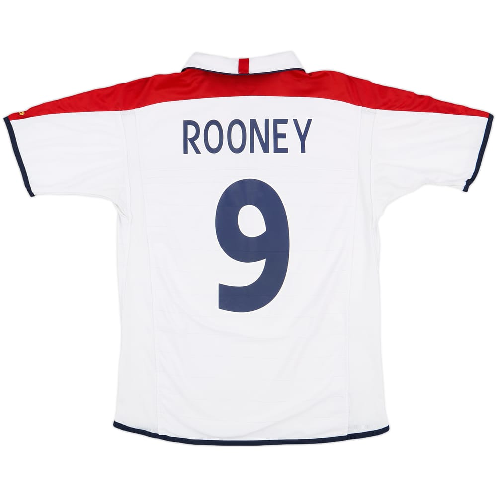 2003-05 England Home Shirt Rooney #9 - 8/10 - (M)