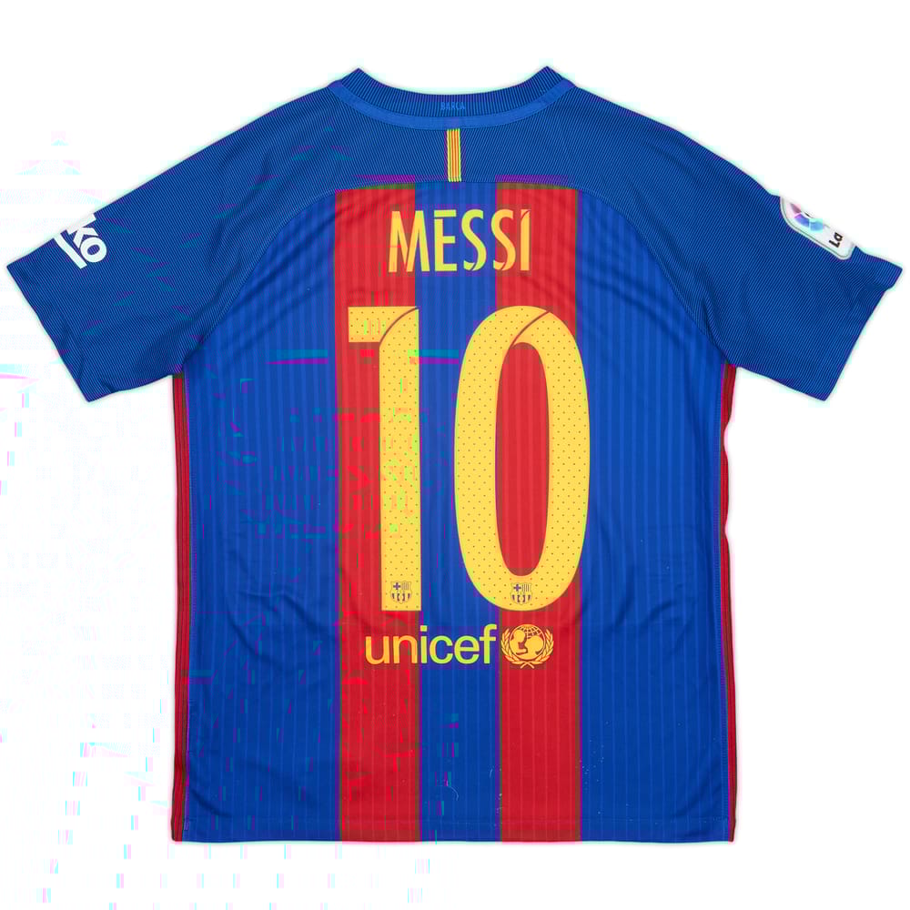 2016-17 Barcelona Home Shirt Messi #10 - 8/10 - (XL.Boys)