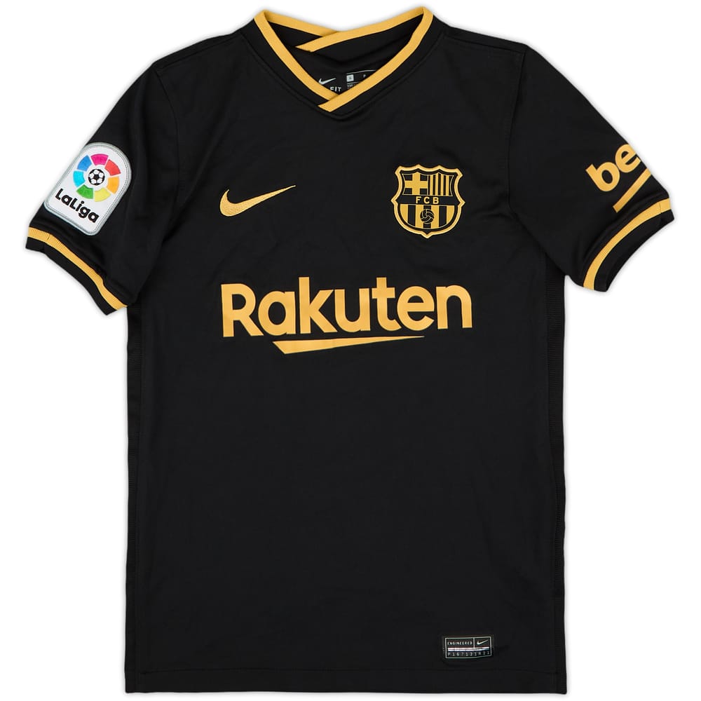 2020-21 Barcelona Away Shirt - 10/10 - (S.Boys)